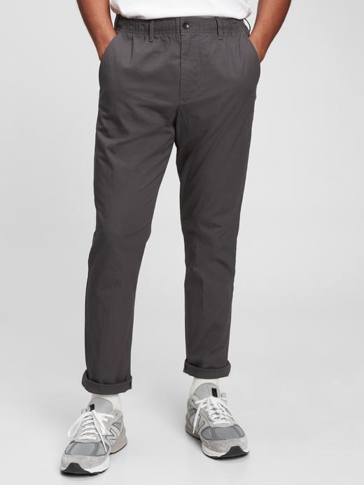 Erkek Siyah GapFlex Slim Pull On Easy Pantolon