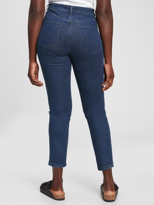 Kadın Lacivert Washwell™ Sky High Rise Slim Fit Jean Pantolon