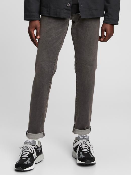 Erkek Gri Soft Wear Washwell™ Slim Jean Pantolon