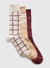 Erkek Çok Renkli 3'lü Desenli Çorap Seti