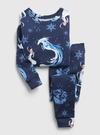 Kız Bebek Mavi %100 Organik Pamuk Disney Frozen Pijama Takımı
