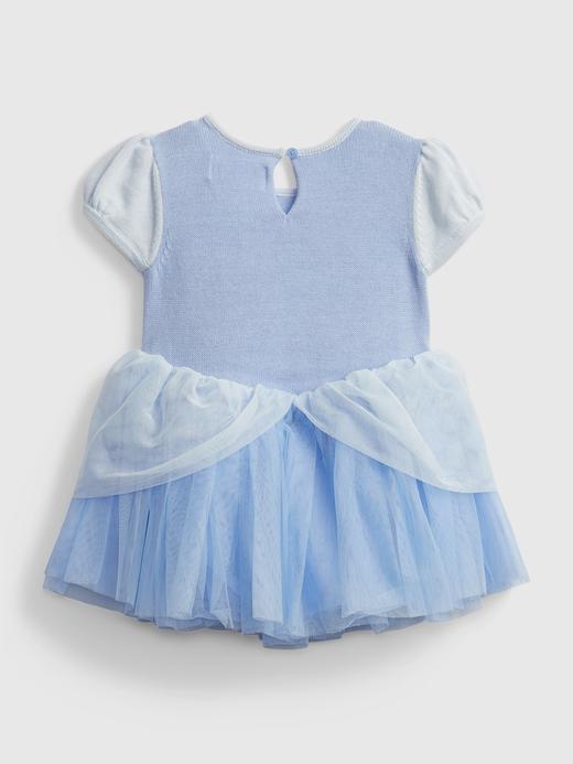 Kız Bebek Mavi Disney Sindirella Kısa Kollu Elbise