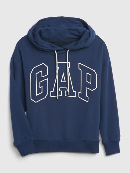 Kadın Koyu Yeşil Gap Logo Kapüşonlu Sweatshirt