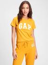 Kadın Sarı Gap Logo Kısa Kollu T-Shirt