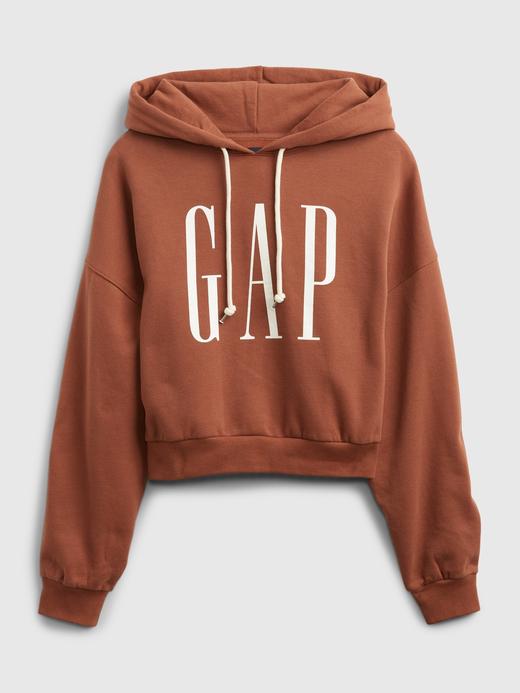 Kadın Siyah Gap Logo Crop Sweatshirt