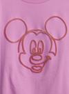 Kız Çocuk Mor %100 Organik Pamuk Disney Mickey Mouse T-Shirt