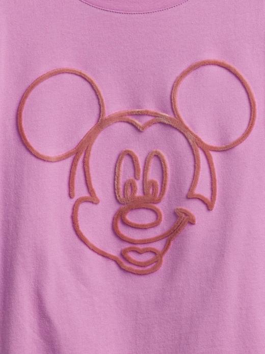 Kız Çocuk Mor %100 Organik Pamuk Disney Mickey Mouse T-Shirt