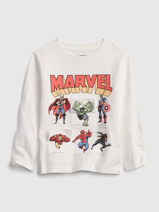 Erkek Bebek Beyaz Marvel İnteraktif T-Shirt