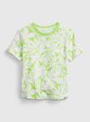 Erkek Bebek Yeşil Kısa Kollu Desenli T-Shirt