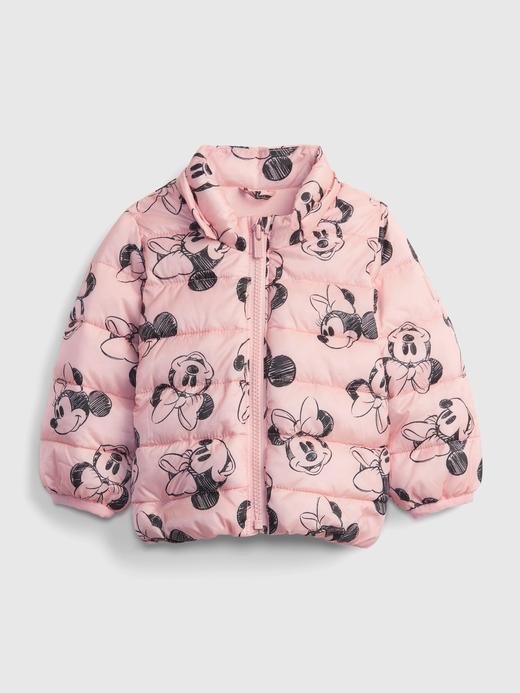 Kız Bebek Pembe ColdControl Disney Minnie Mouse Puffer Şişme Mont