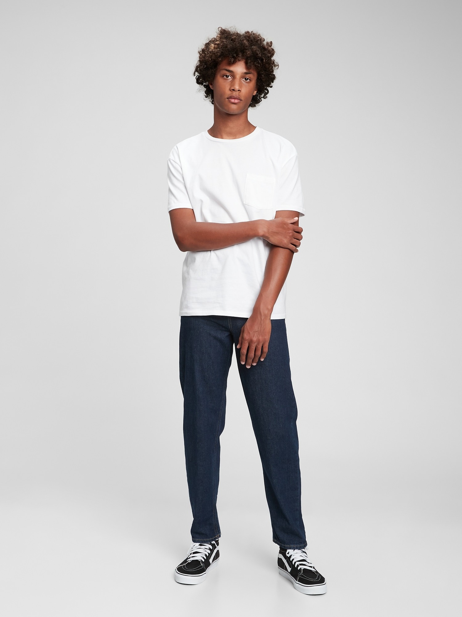 Gap Teen Relaxed Tapered Vintage Washwell™ Jean Pantolon. 1