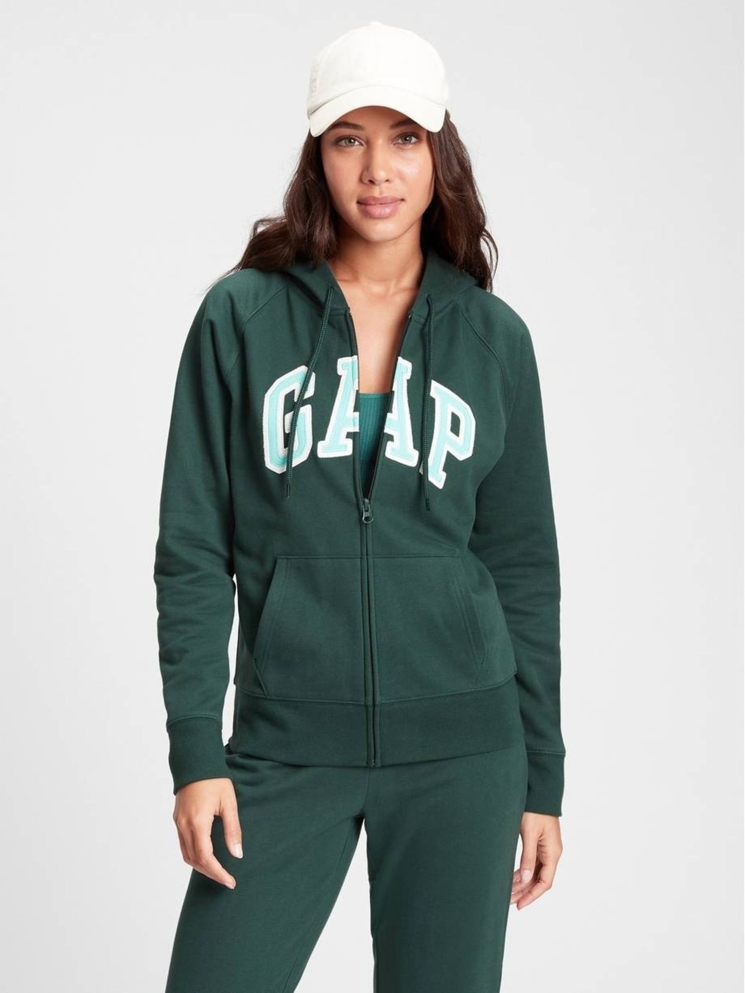 Gap Logo Fermuarlı Sweatshirt. 1