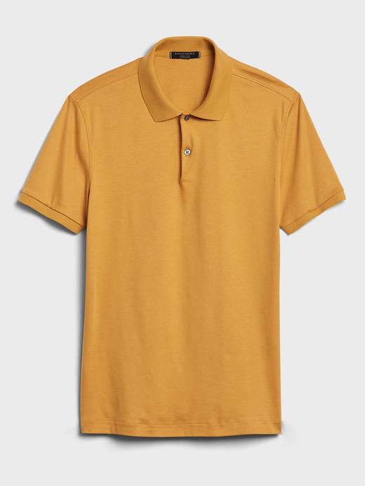 Erkek Gri Luxury Touch Performance Polo T-Shirt