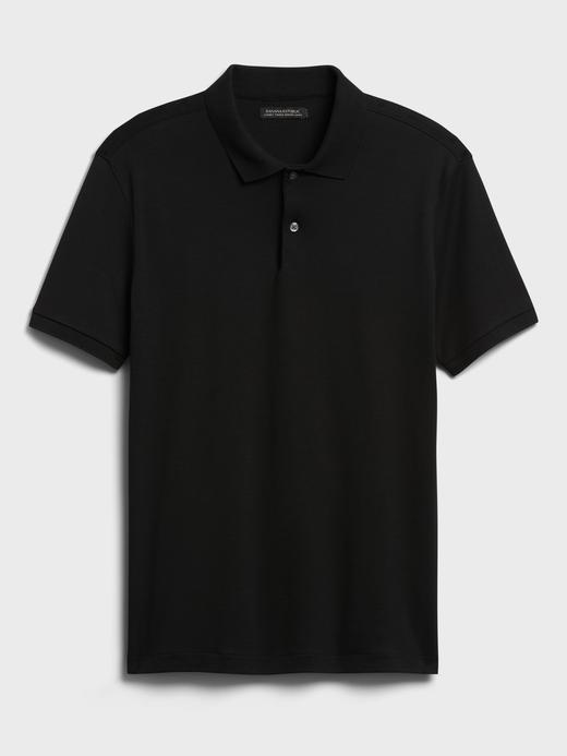 Erkek Gri Luxury Touch Performance Polo T-Shirt