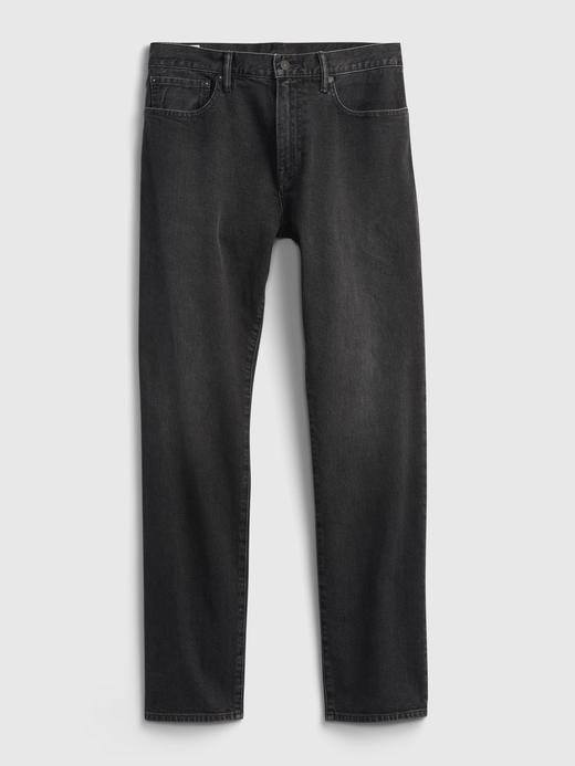 Erkek Siyah GapFlex Straight Washwell™ Jean Pantolon