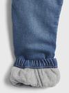 Erkek Bebek Mavi Astarlı Denim Washwell™ Jogger Pantolon