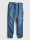 Erkek Çocuk Mavi Astarlı Denim Washwell™ Jogger Pantolon