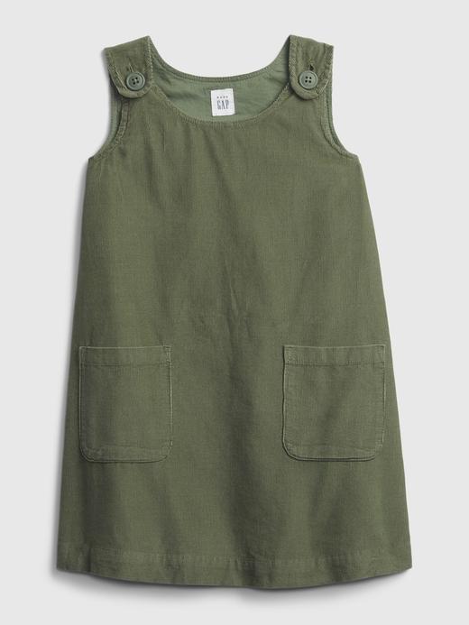 Kız Bebek Yeşil Fitilli Jumper Elbise