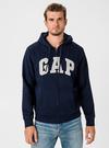 Erkek lacivert Gap Logo Kapüşonlu Sweatshirt