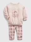 Kız Bebek Pembe %100 Organik Pamuk Star Wars ™ Outfit Set