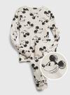 Erkek Çocuk Bej Disney Mickey Mouse 100% Organik Pamuk Bakılı Pijama Takımı