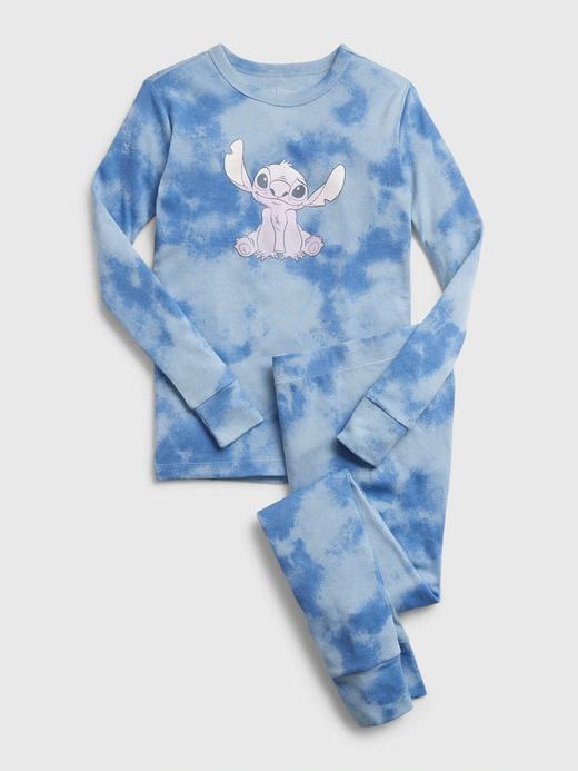 Kız Çocuk Mavi Disney 100% Organik Pamuk Pijama Seti