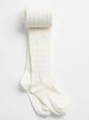 Kız Çocuk Beyaz Örme Külotlu Çorap