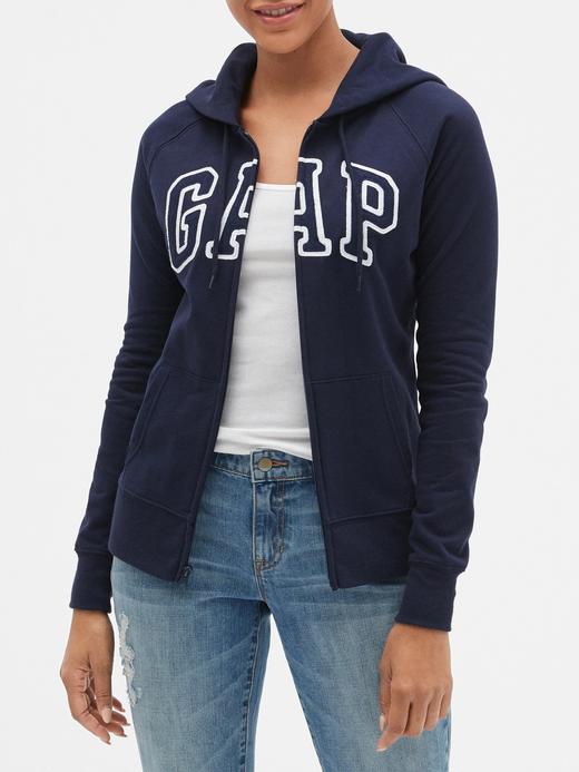 Kadın lacivert Gap Logo Kapüşonlu Sweatshirt
