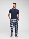 Erkek Mavi Flannel Pijama