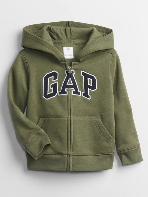Erkek Bebek Yeşil Gap Logo Kapüşonlu Sweatshirt