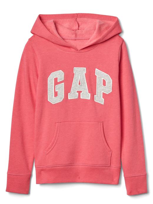 Kız Çocuk Gri Gap Logo Kapüşonlu Sweatshirt