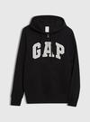 Erkek Siyah Gap Logo Kapüşonlu Sweatshirt