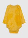 Erkek Bebek Sarı Grafik Baskılı Bodysuit