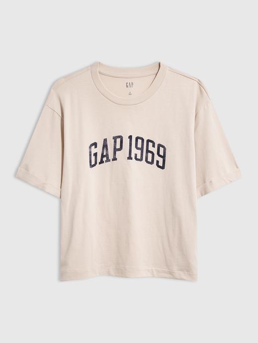 Kadın Pembe Gap Logo Crop T-Shirt