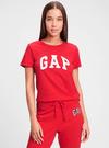 Kadın Kırmızı Gap Logo Kısa Kollu T-Shirt