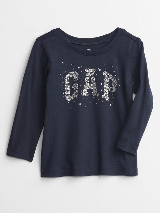 Kız Bebek Lacivert Gap Logo T-Shirt