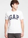 Erkek beyaz Gap Logo Kısa Kollu T-Shirt