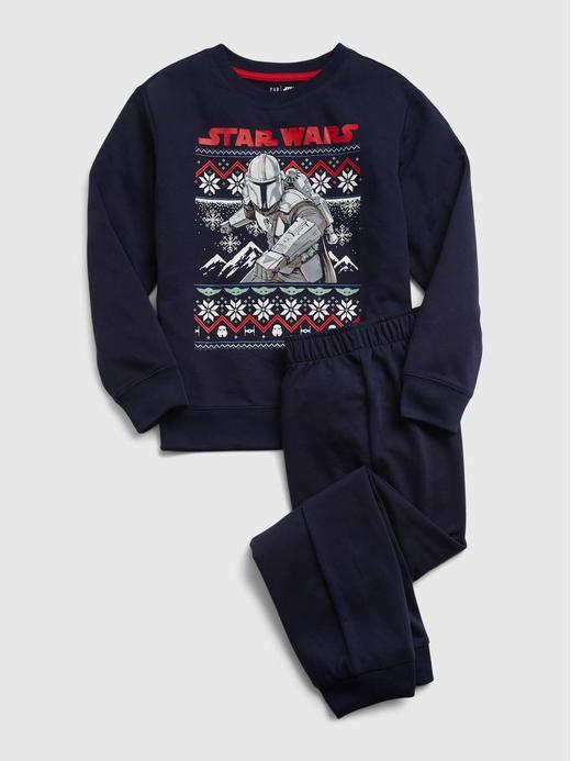 Erkek Çocuk Lacivert Star Wars™ Grafik Baskılı Pijama Seti