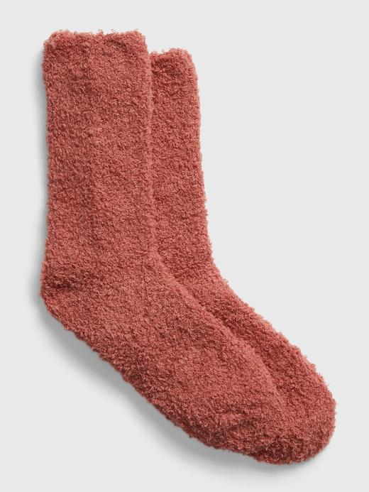 Kadın Kahverengi Dokulu Cozy Çorap