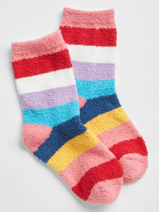 Kız Çocuk Çok Renkli Grafik Baskılı Cozy Çorap