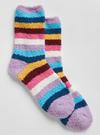 Kadın Çok Renkli Grafik Baskılı Cozy Çorap