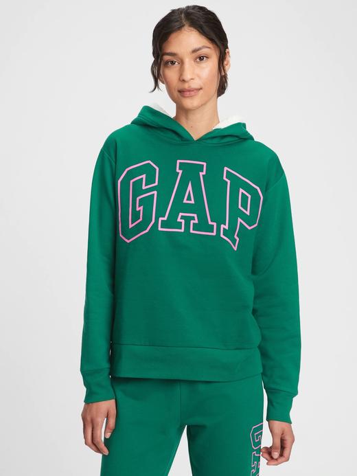 Kadın Yeşil Gap Logo Sherpa Sweatshirt