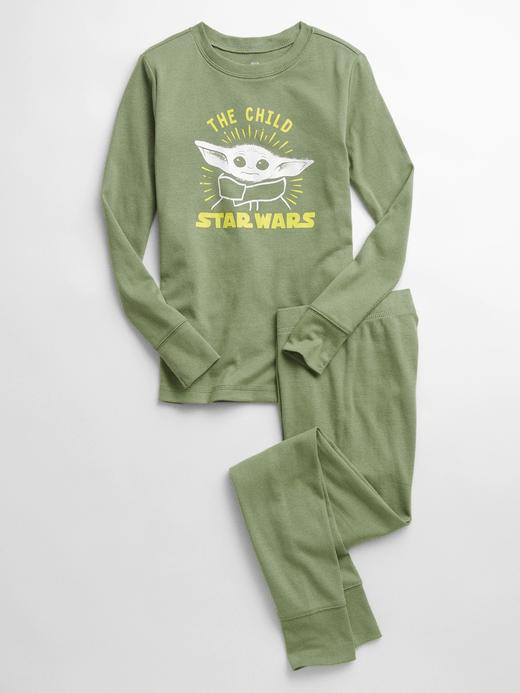 Erkek Çocuk Yeşil Star Wars™ 100% Organik Pamuk Pijama Seti