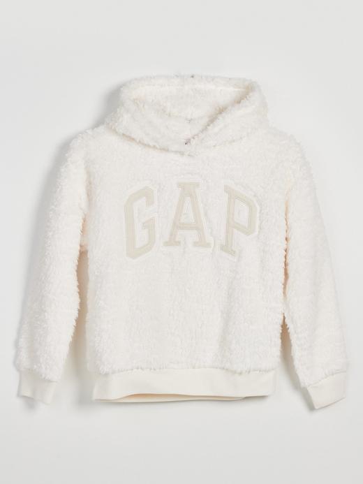 Kız Çocuk Bej Peluş Gap Logo Sweatshirt