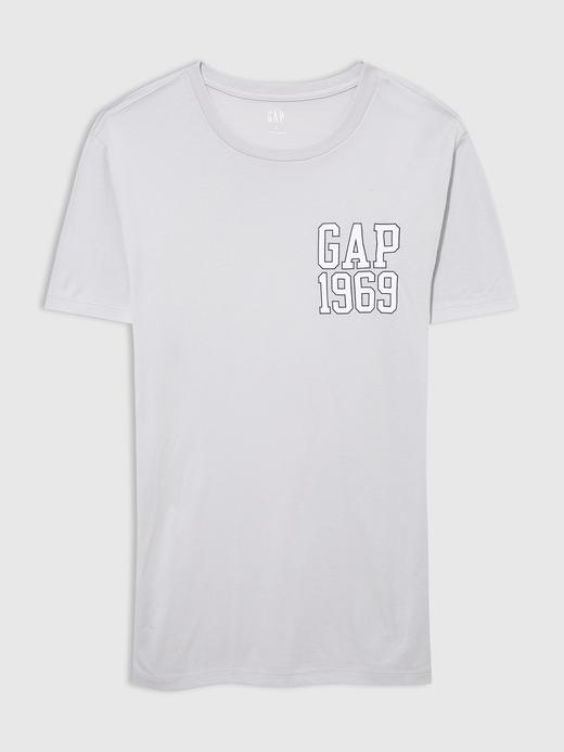Erkek Gri GAP 1969 Logo T-shirt