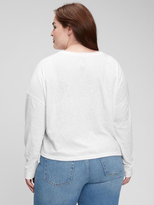 Kadın Beyaz Uzun Kollu T-Shirt