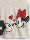 Kız Bebek Bej Disney Minnie Mouse Uzun Kollu T-Shirt