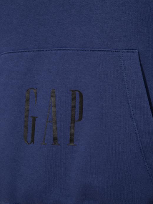 Erkek Mavi Gap Logo Pullover Kapüşonlu Sweatshirt