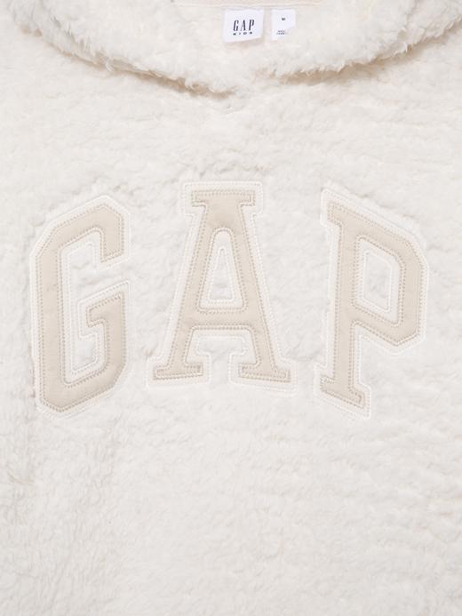Kız Çocuk Bej Peluş Gap Logo Sweatshirt