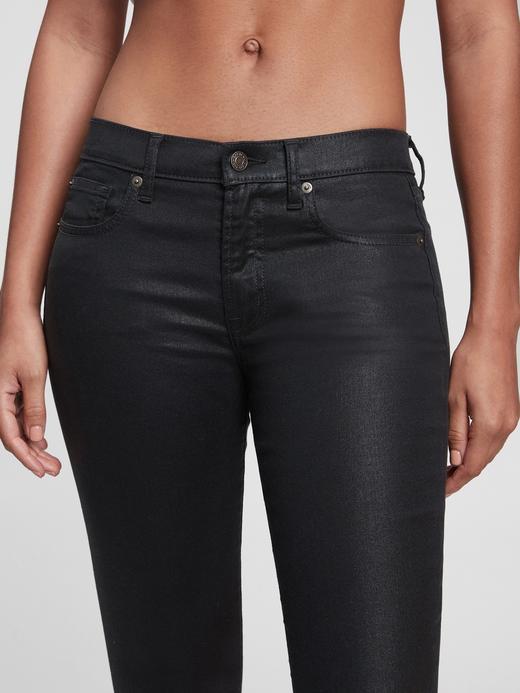 Kadın Siyah Mid Rise True Skinny Washwell™ Jean Pantolon